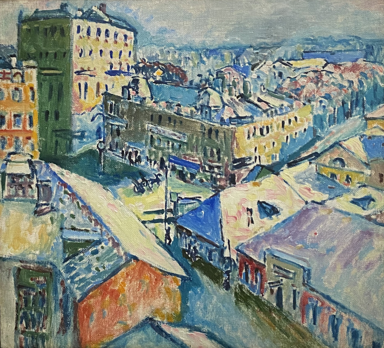 Wassily Kandinsky. Moscow, Zubovskaya Square, 1916. Lenbachhaus, Munich