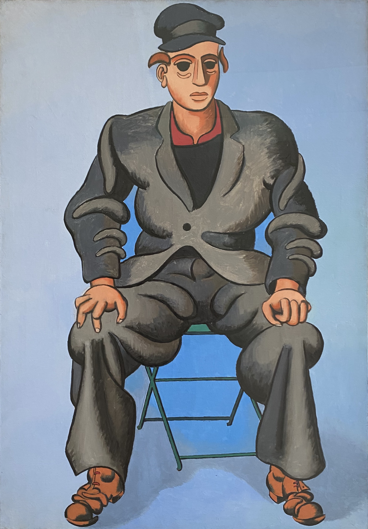 Jean Helion. Seated man, 1947. Lenbahhaus. Munich.