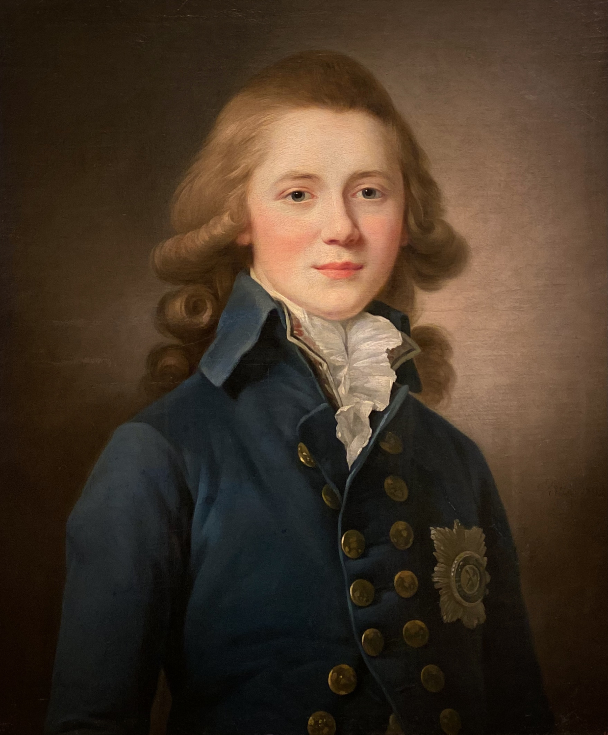 Veil Jean Louis.  Portrait of Grand Duke Alexander Pavlovich. 1792.