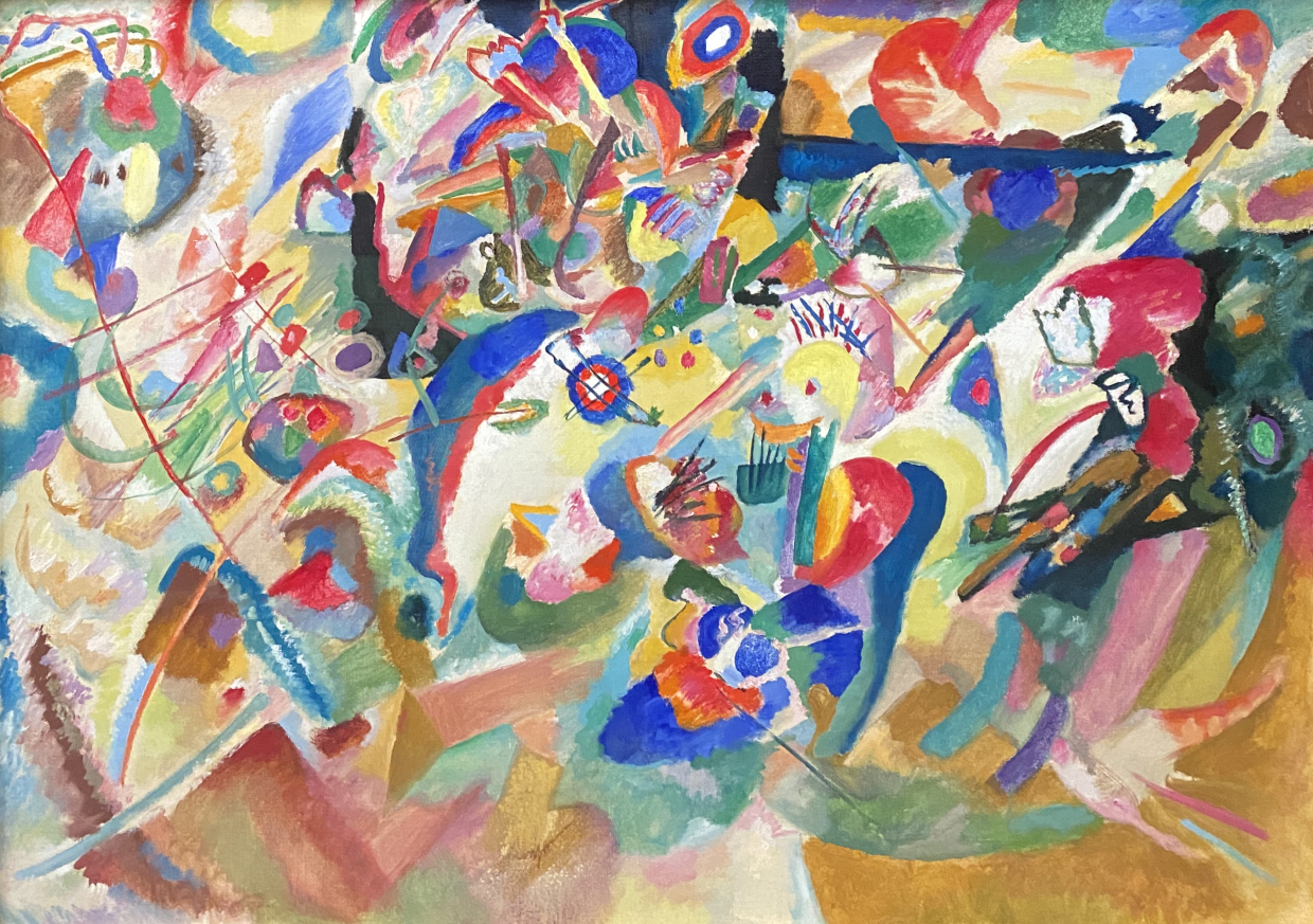 Wassily Kandinsky. Draft 3 for composition VII 1913. Lenbachhaus, Munich