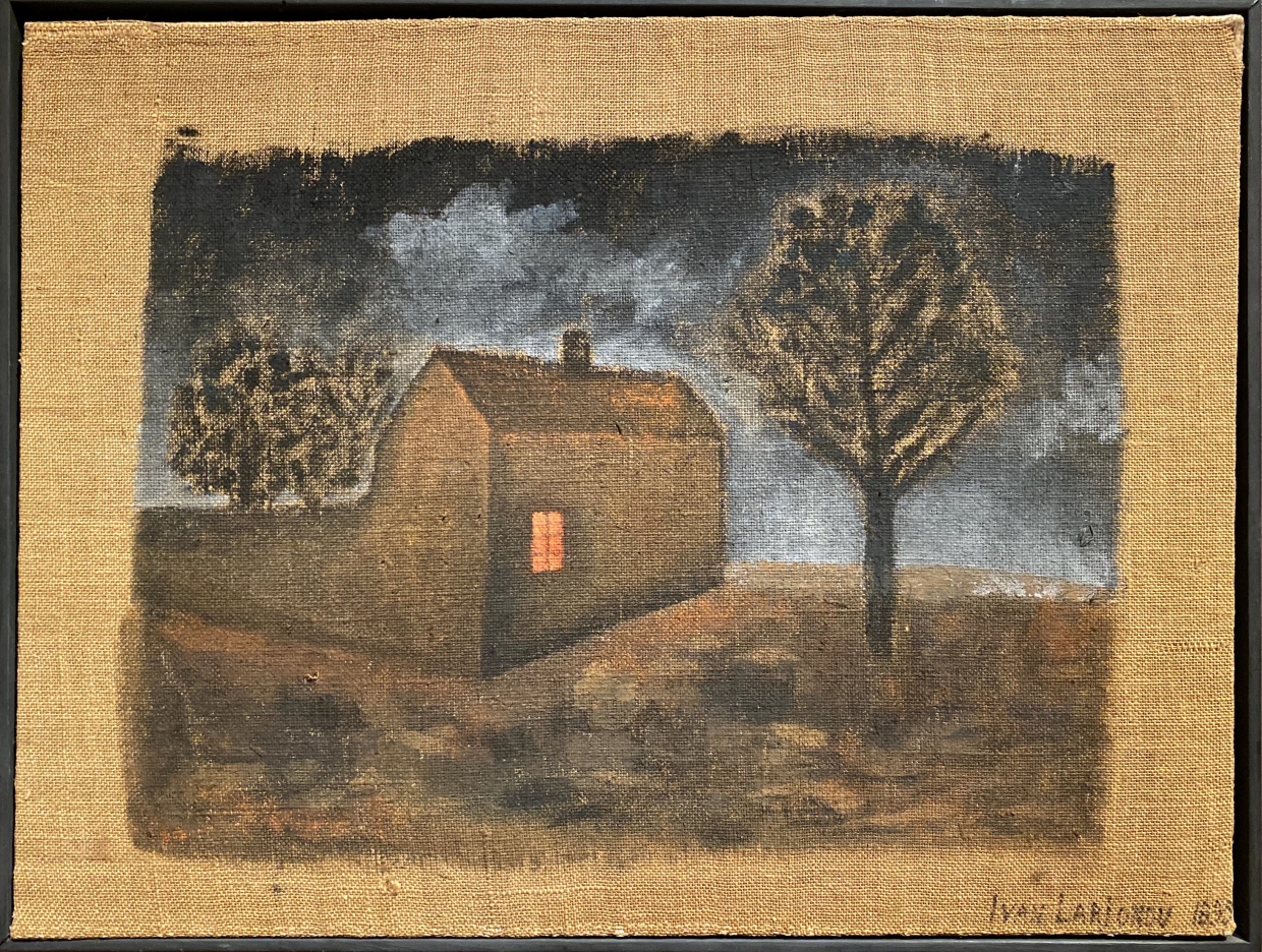 Ivan Larionov. Night Landscape with a House. Late 1900s. Russian museum SPb