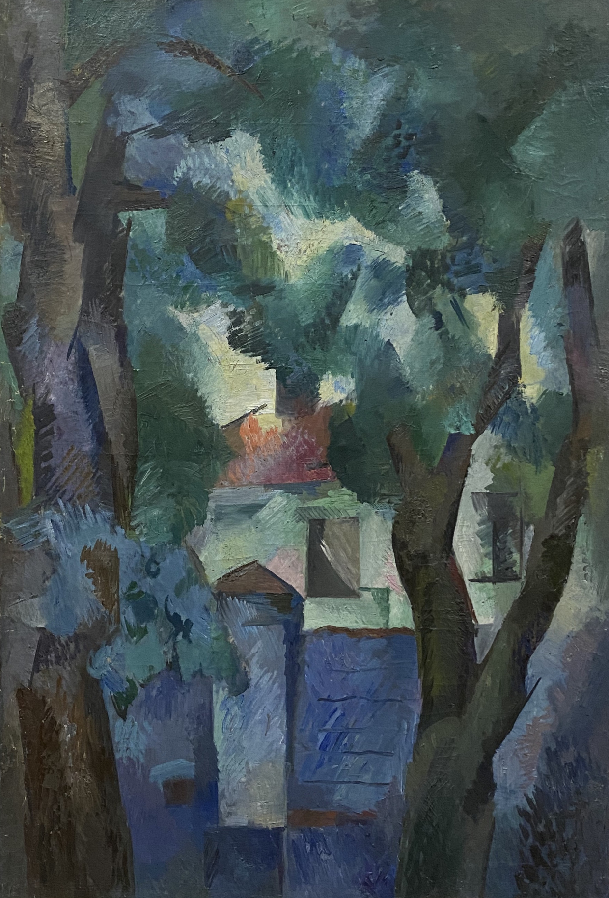 Robert Falk. Trees near the fence - 1921. National Gallery of Armenia.