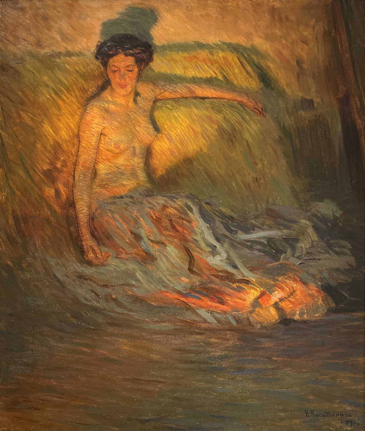 Nikolai Kasatkin. Nude model. 1898. Russian museum SPb