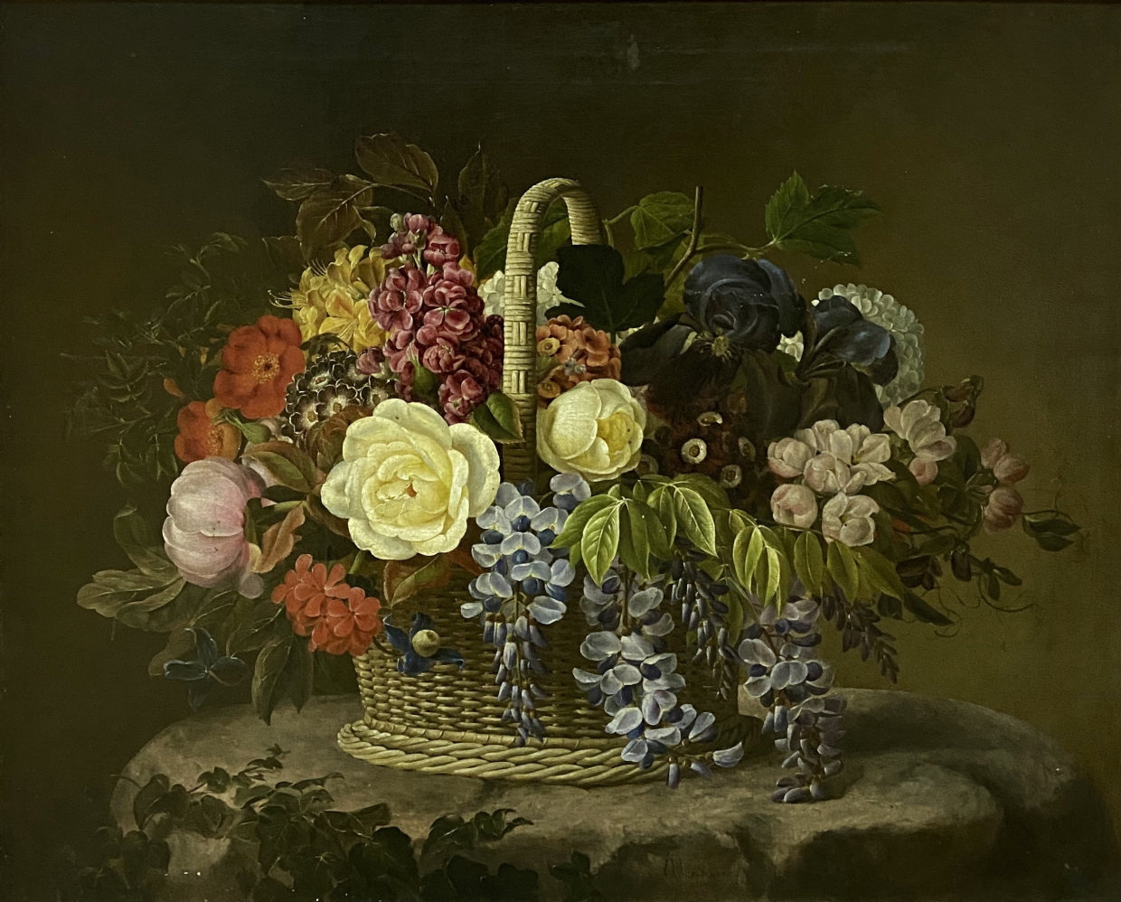 Ivan Khrutsky. Still life. Flowers. 1842. National art gallery of Armenia