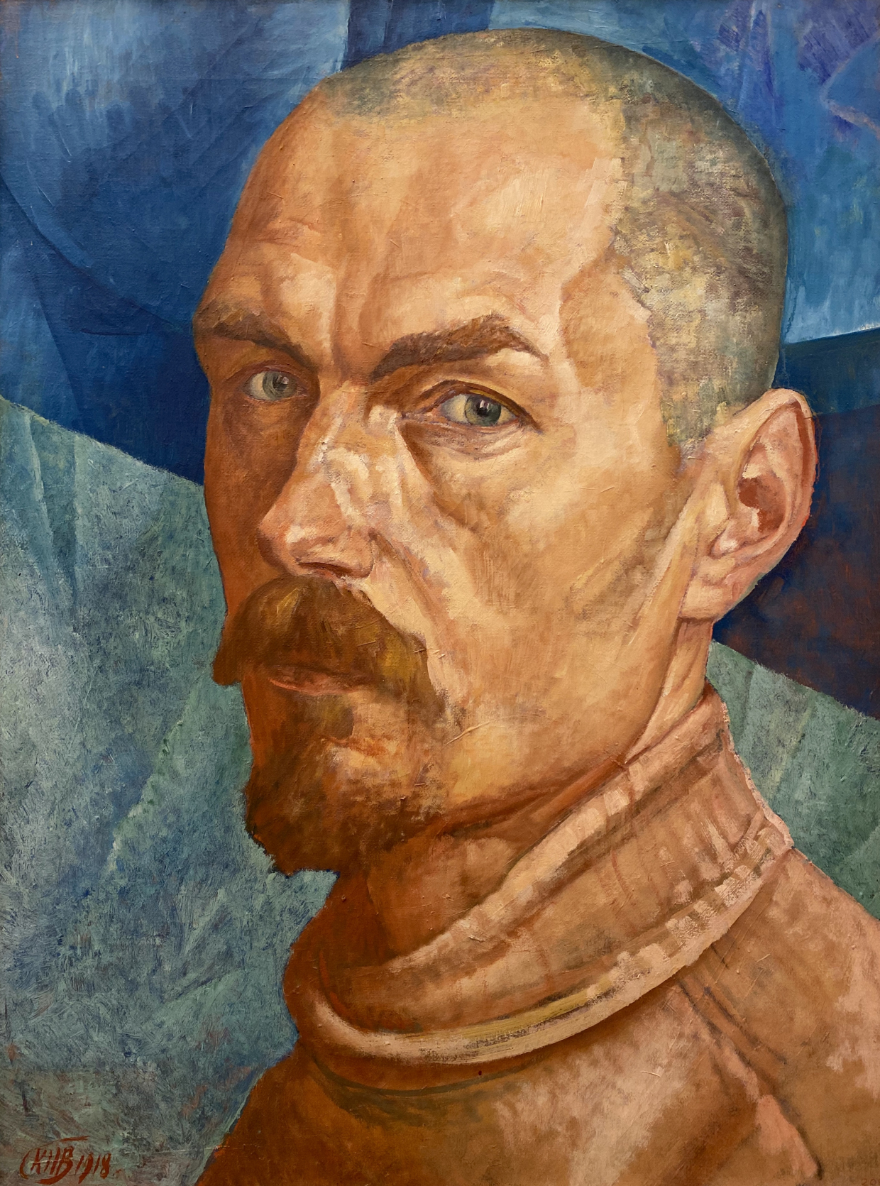 Kuzma Petrov-Vodkin. Self-Portrait . 1918. Russian museum SPb.