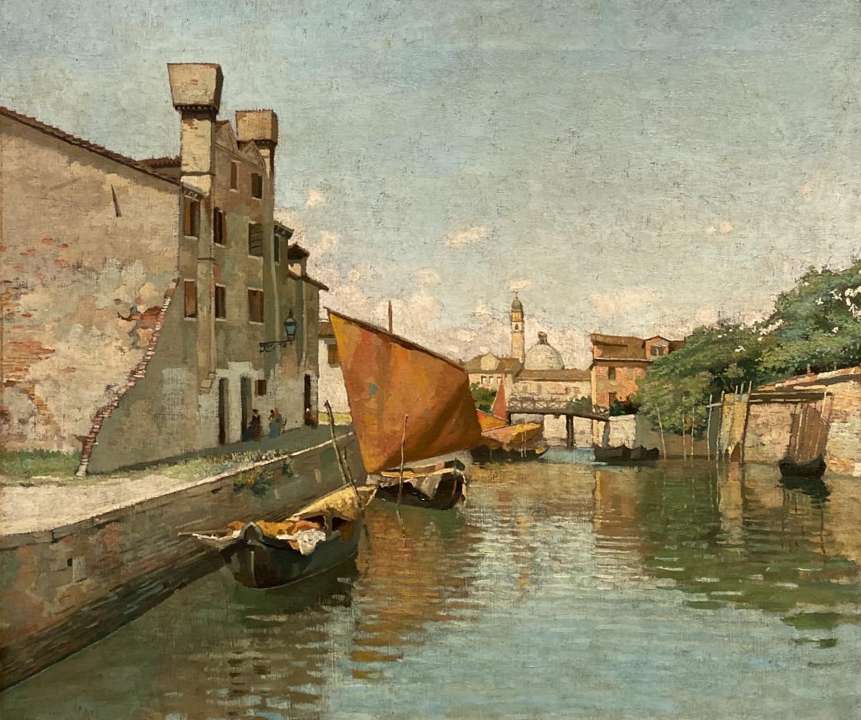 Carlo Mancini. View of Canal in Chioggia. 1870-1880. Accademia Carrara. Bergamo