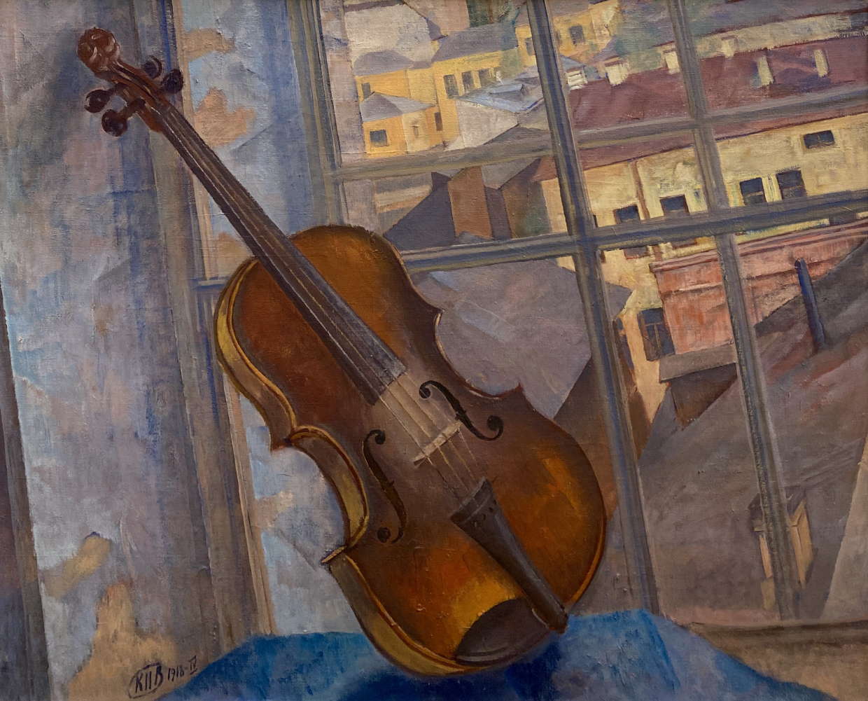 Kuzma Petrov-Vodkin. Violin. 1918. Russian museum SPb.