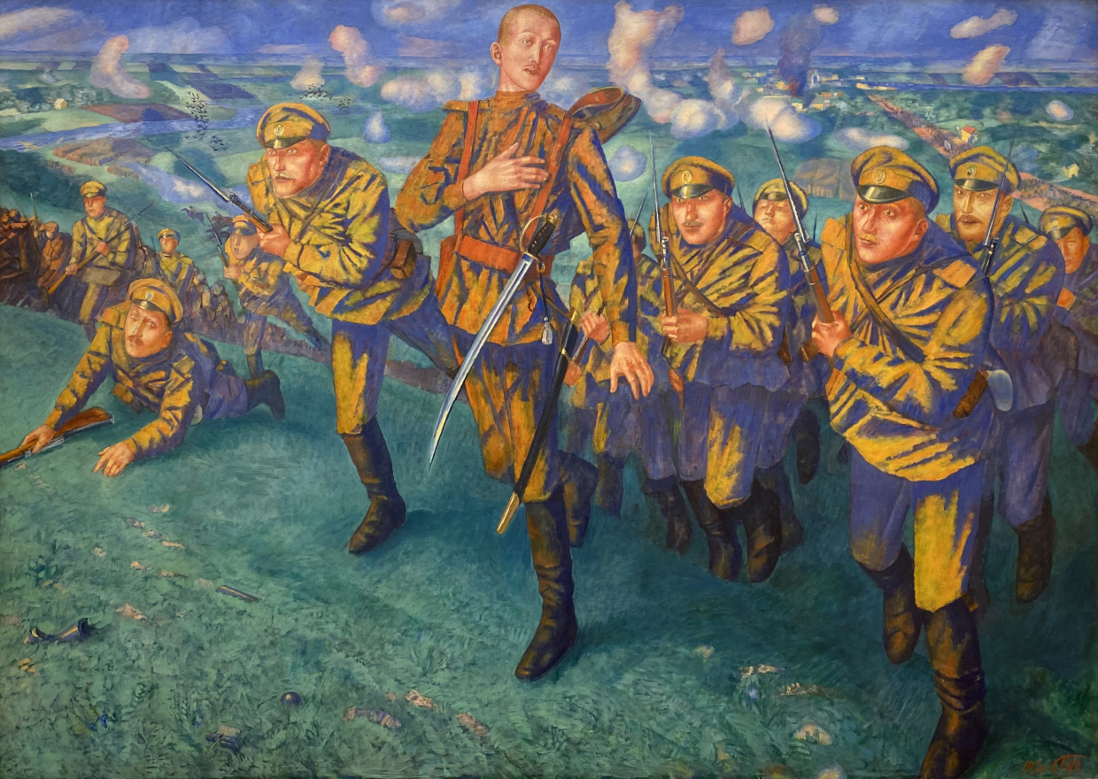 Kuzma Petrov-Vodkin. On the Firing Line, 1916. Russian museum SPb
