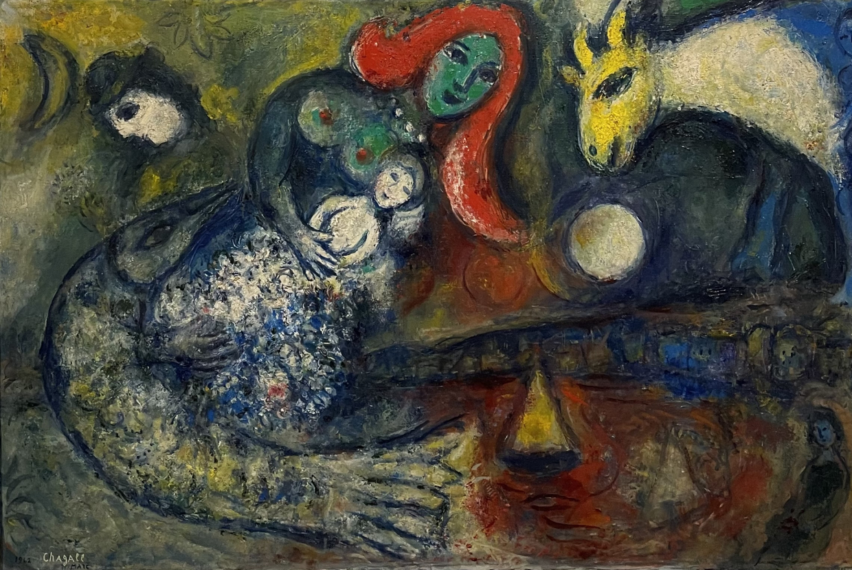 Marc Chagall 1887-1985. Woman First, 1962. Oil on panel. Tel Aviv Museum of Art.