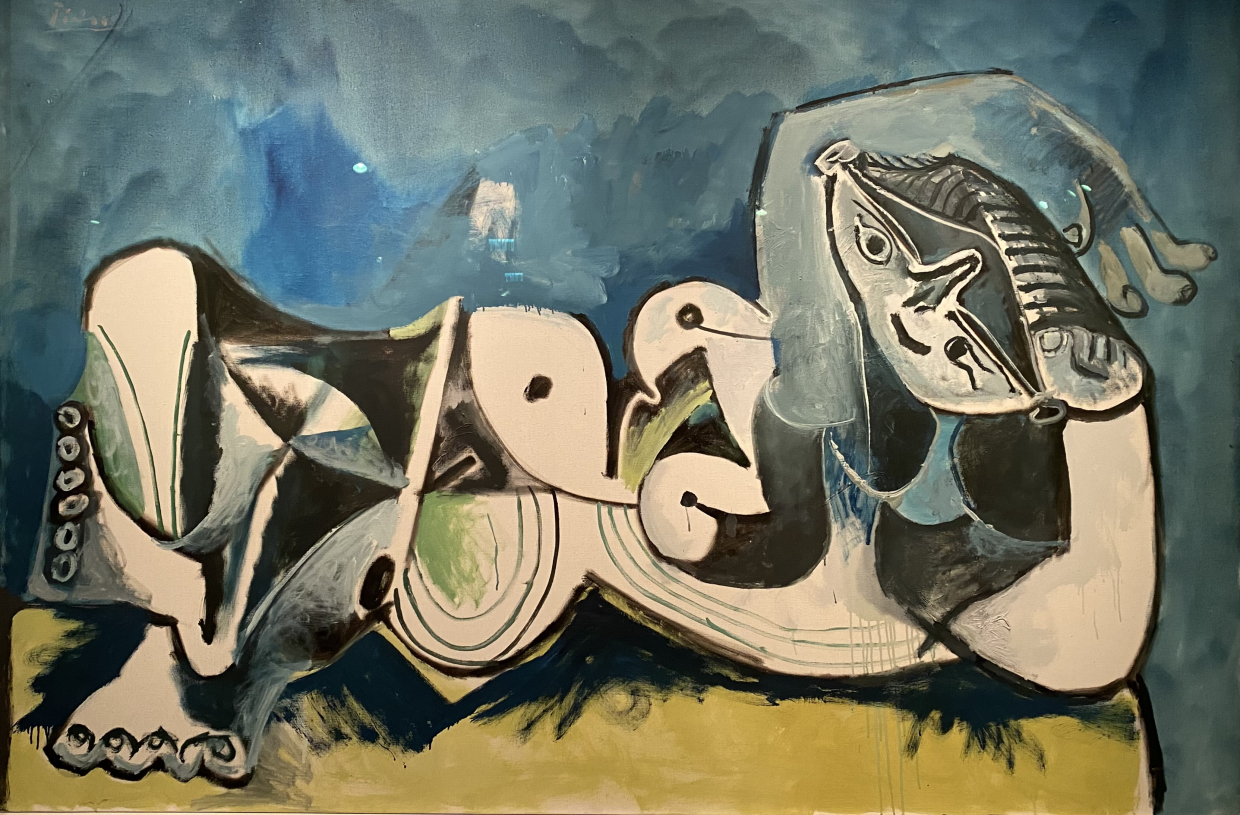 Pablo Picasso 1881-1973. Reclining Nude, 1964. Oil on canvas. The Israel  museum Jerusalem. Photo Dan