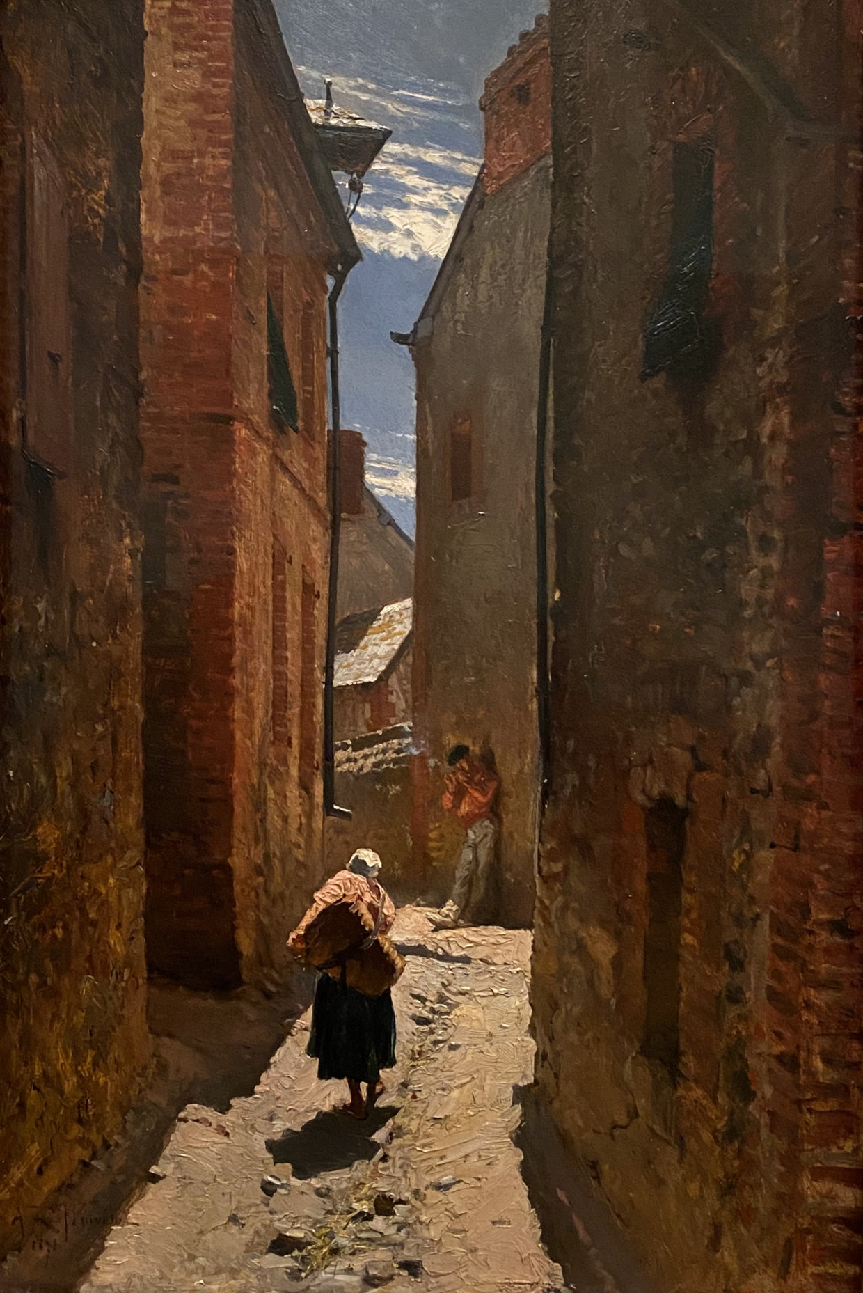 Alphonse-Marie de Neuville. Street in the Old Town, 1873. Hermitage.