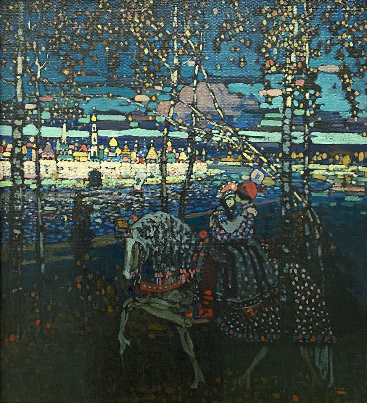 Wassily Kandinsky. Riding couple, 1907. Lenbahhaus. Munich