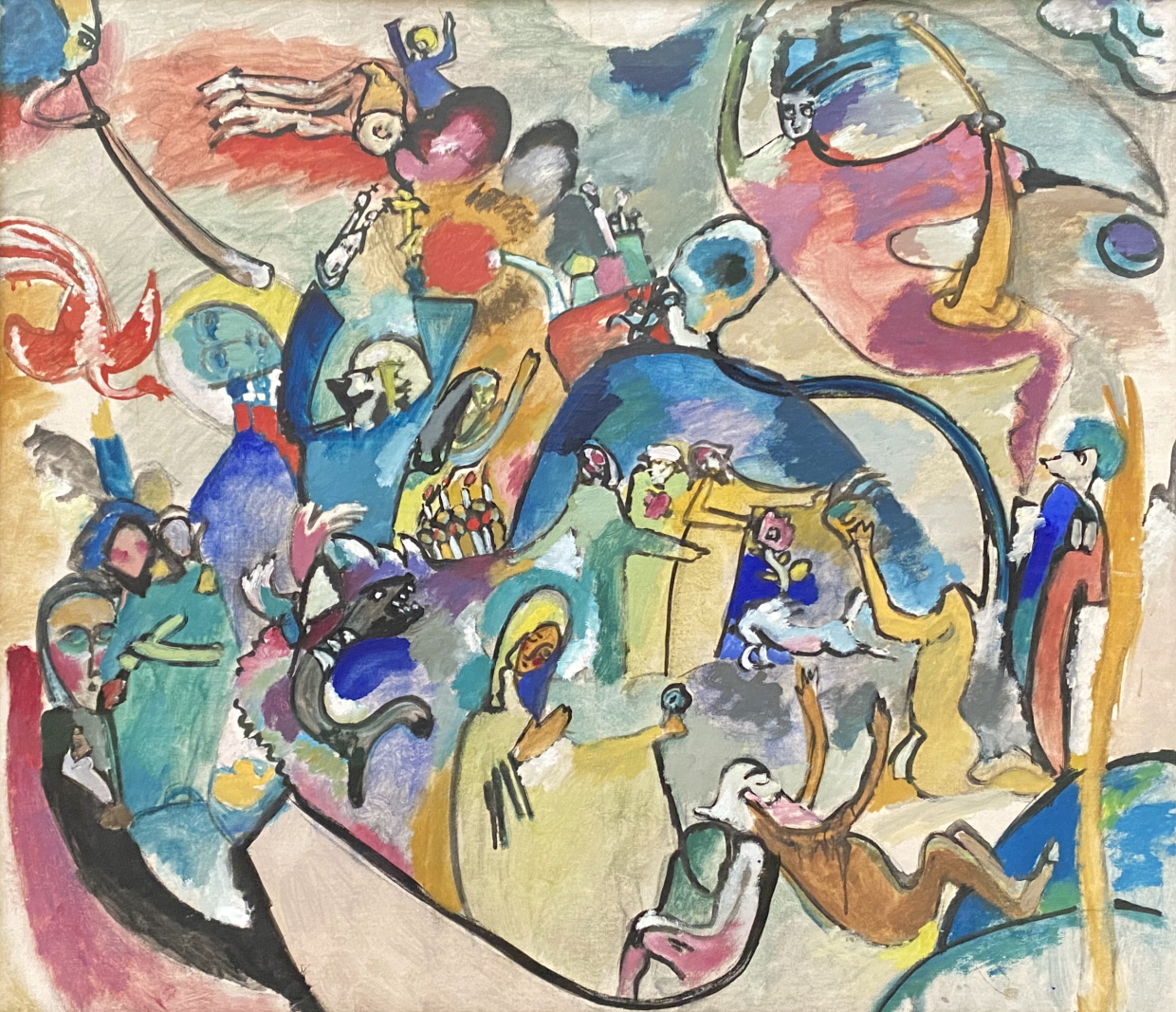 Wassily Kandinsky. All Saints II, 1911. Lenbahhaus, Munich