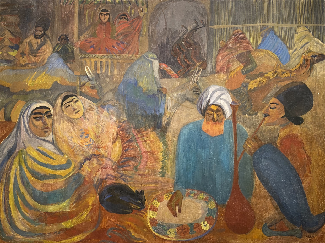 Martiros Sarian. Persia. 1913. Tempera on canvas.  M.Sarian House Museum. Yerevan.