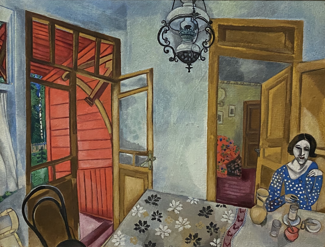 Marc Chagall. Cottage in Zaolsha.1915. National Gallery of Armenia.