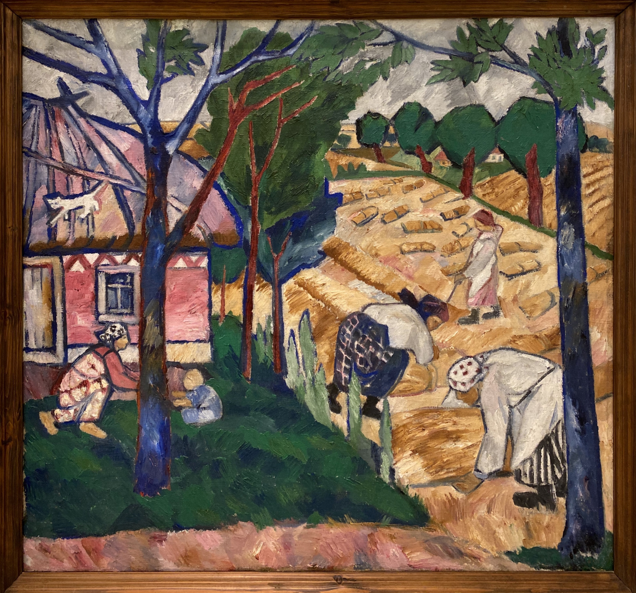 Natalia Goncharova. Reaping Bread. 1908. Russian museum SPb