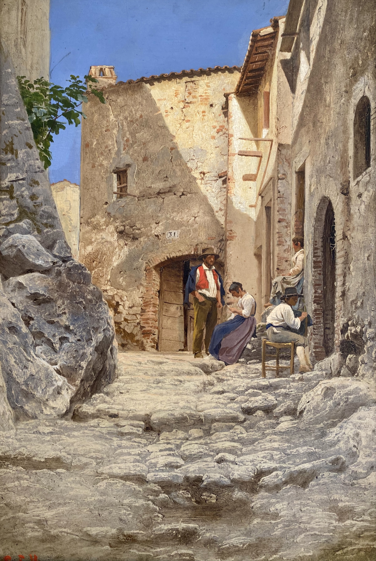 Fedor Bronnikov. 1827-1902. Street of the Italian city. Russian Museum