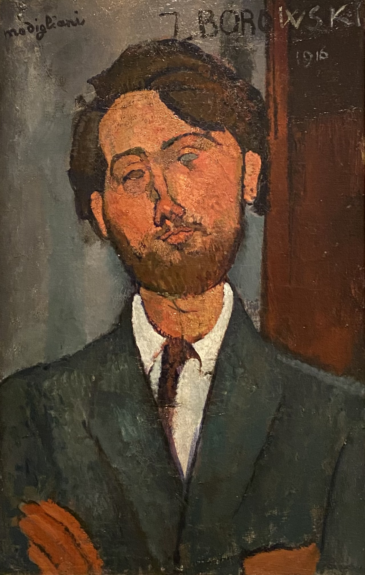 Amedeo Modigliani 1884-1920. Portrait of Leopold Zborowski,1916. Oil on canvas