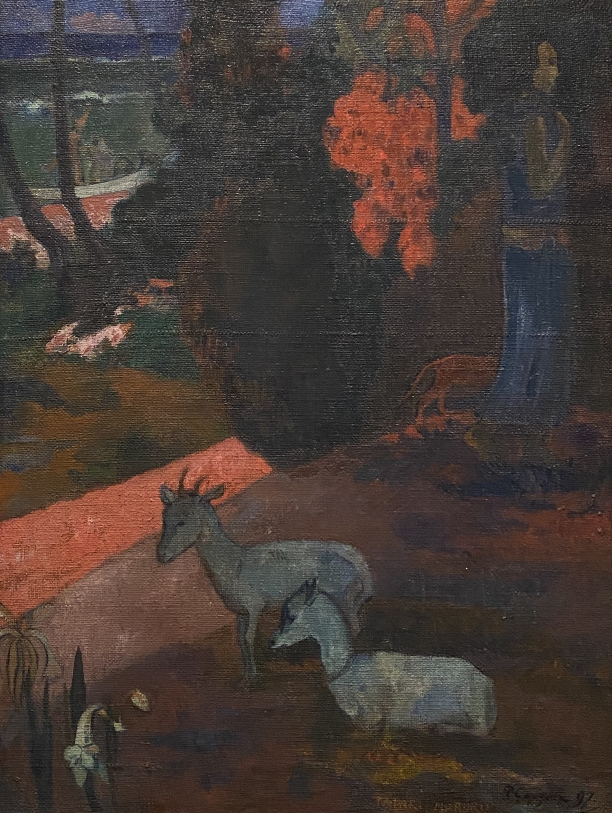 Landscape with two goats. 1897. Paul Gauguin. Hermitage SPb. Photo Dan