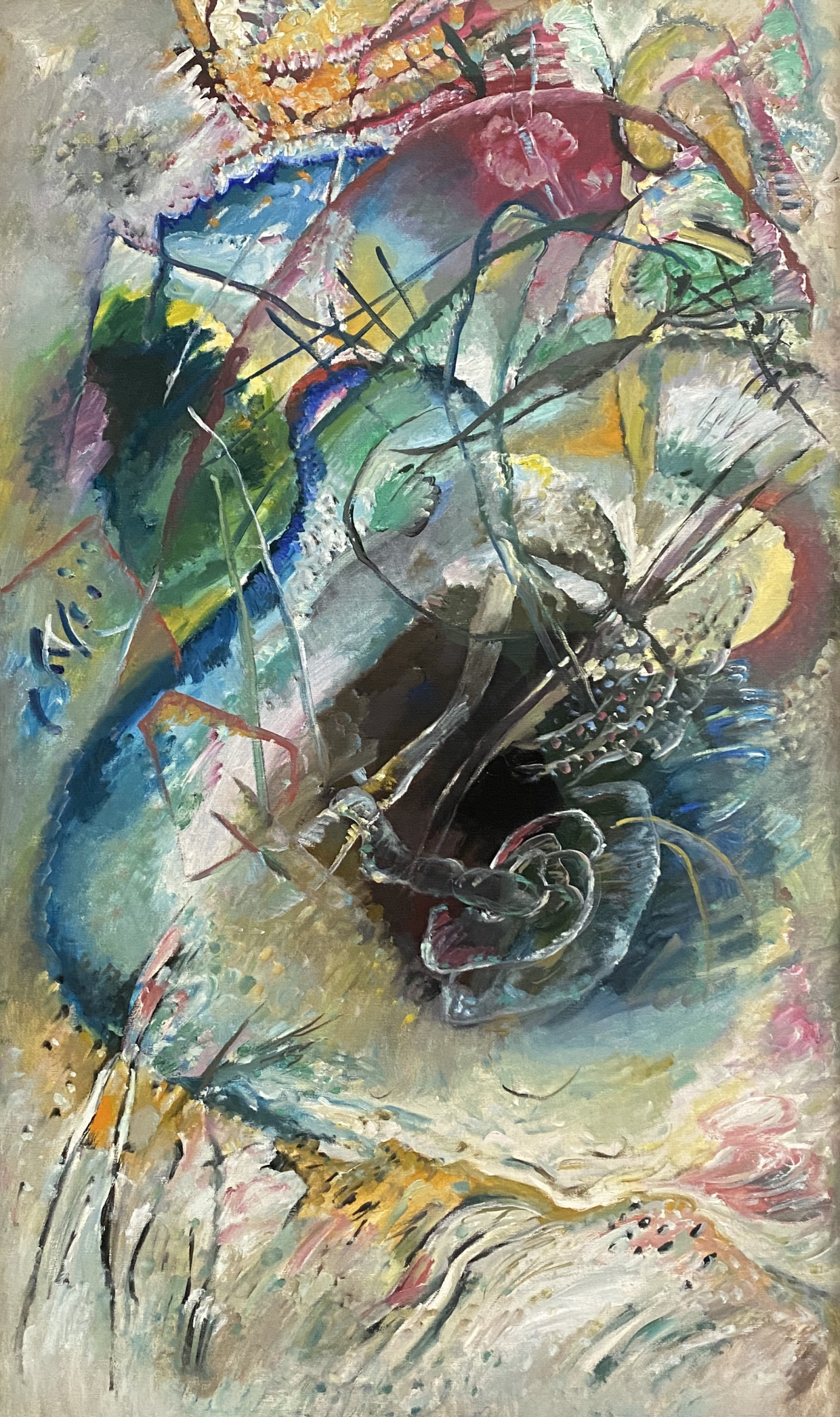 Wassily Kandinsky. Untitled improvisation IV. 1914.  Lenbahhaus, Munich