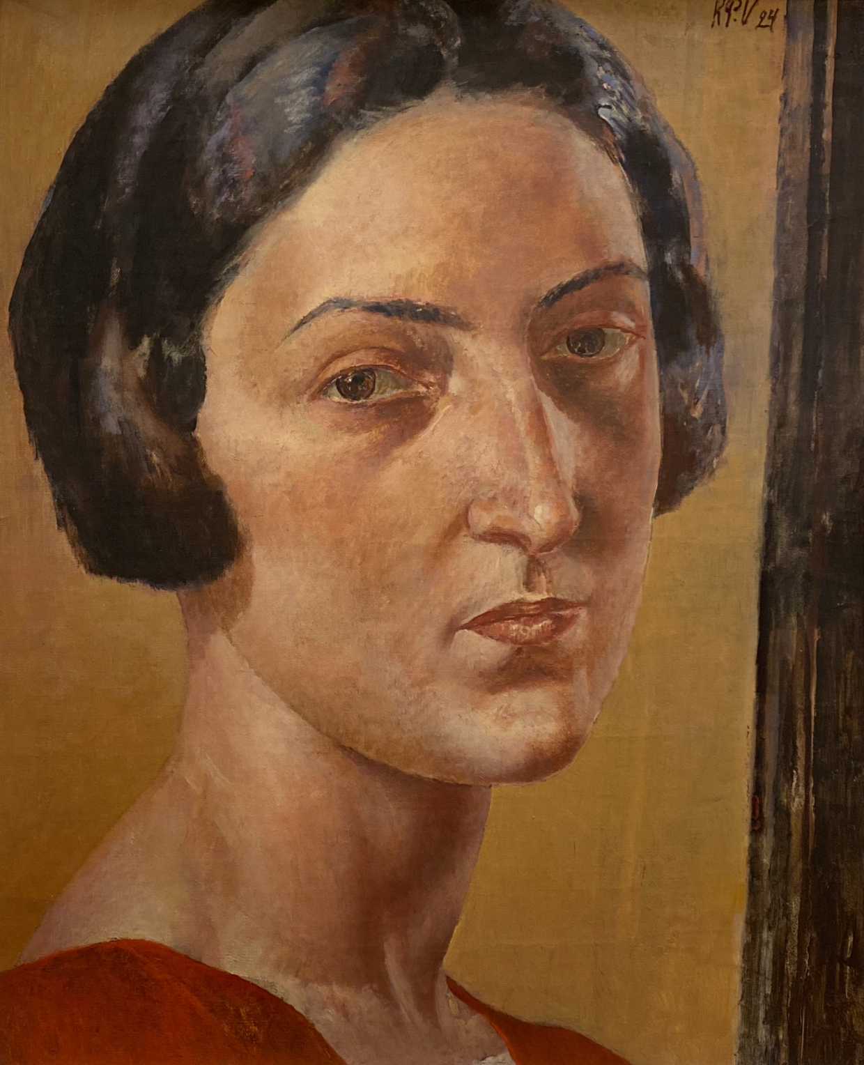 Kuzma Petrov-Vodkin. Portrait of Lyubov Erenburg. 1924. Russian museum SPb