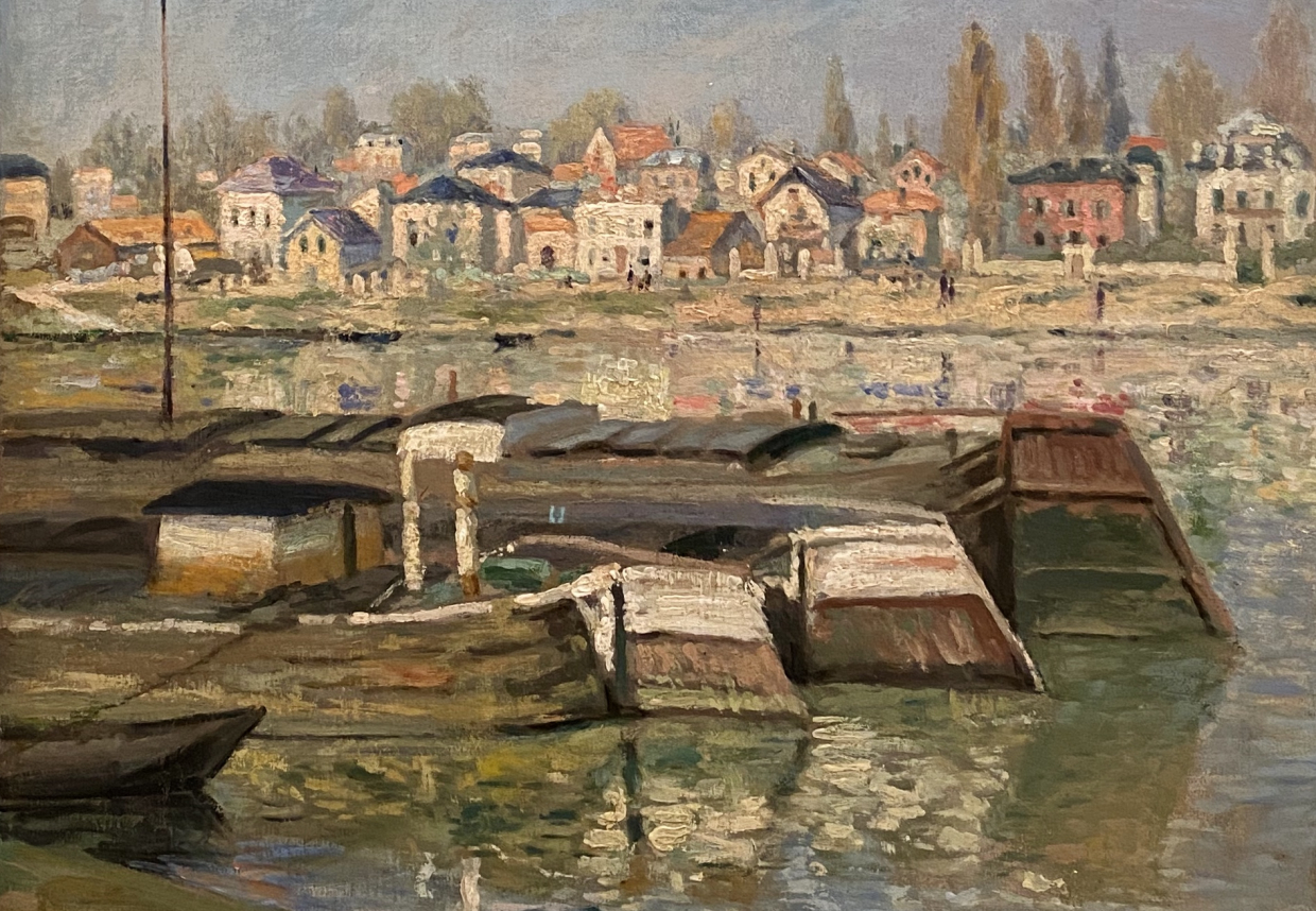 Claude Monet. The Siene at Asnieres. 1873. Hermitage SPb. Photo Dan