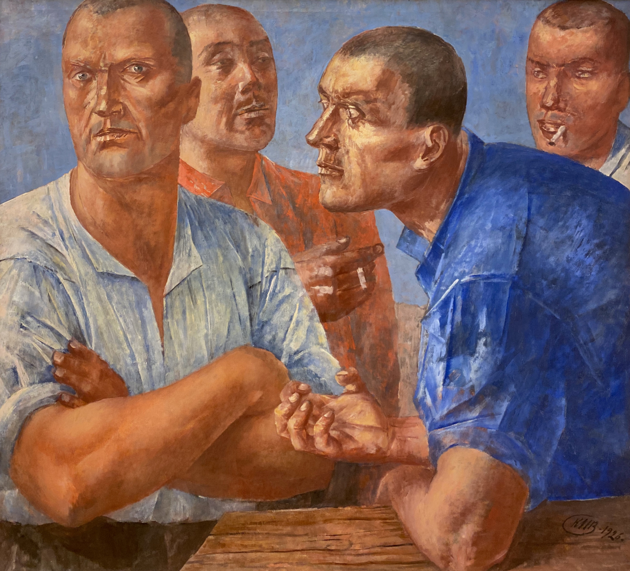 Kuzma Petrov-Vodkin. Workers. 1926. Russian museum SPb