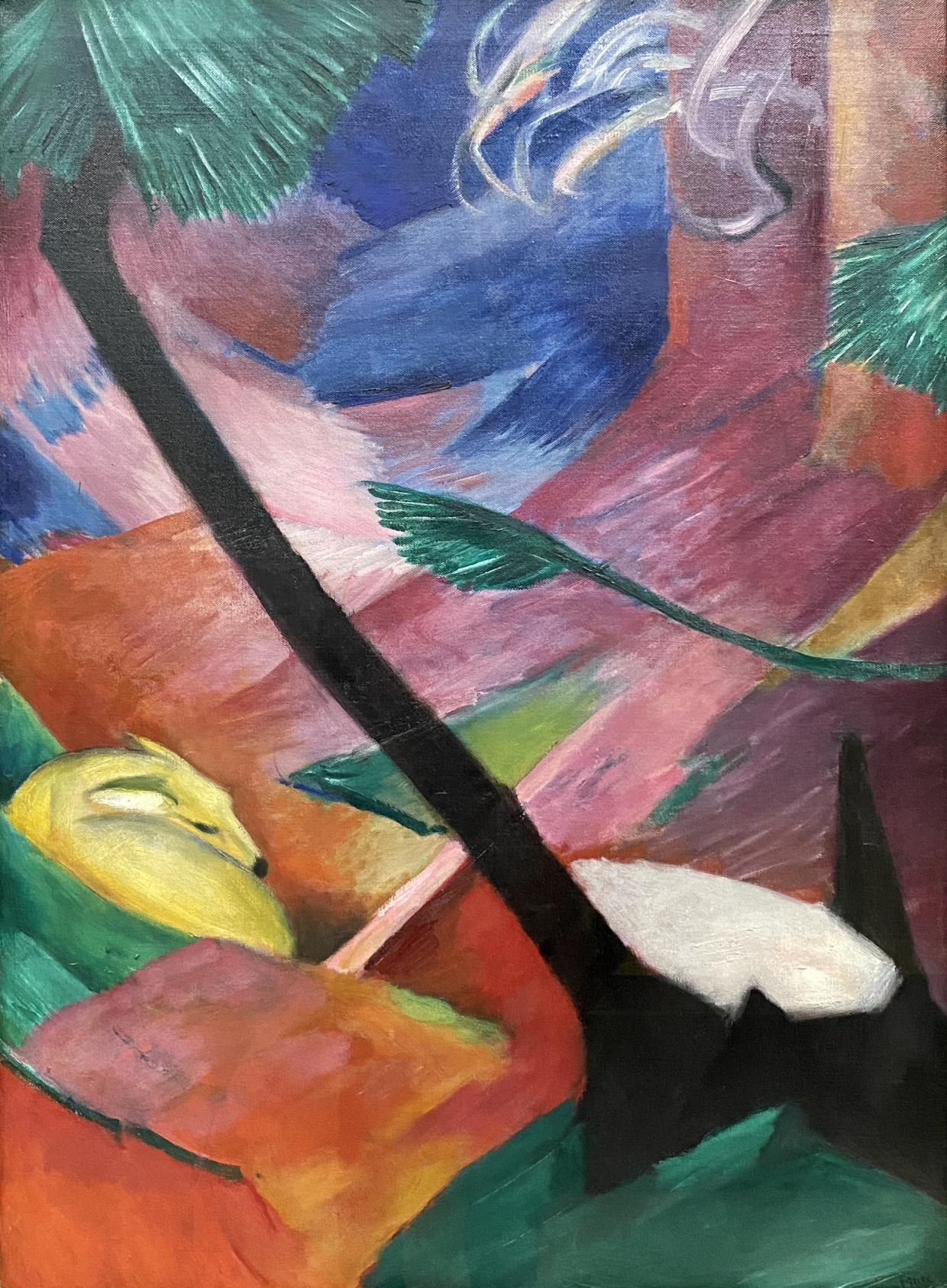 Franz Marc. Deer in the woods II. 1912. Lenbachhaus. Munich