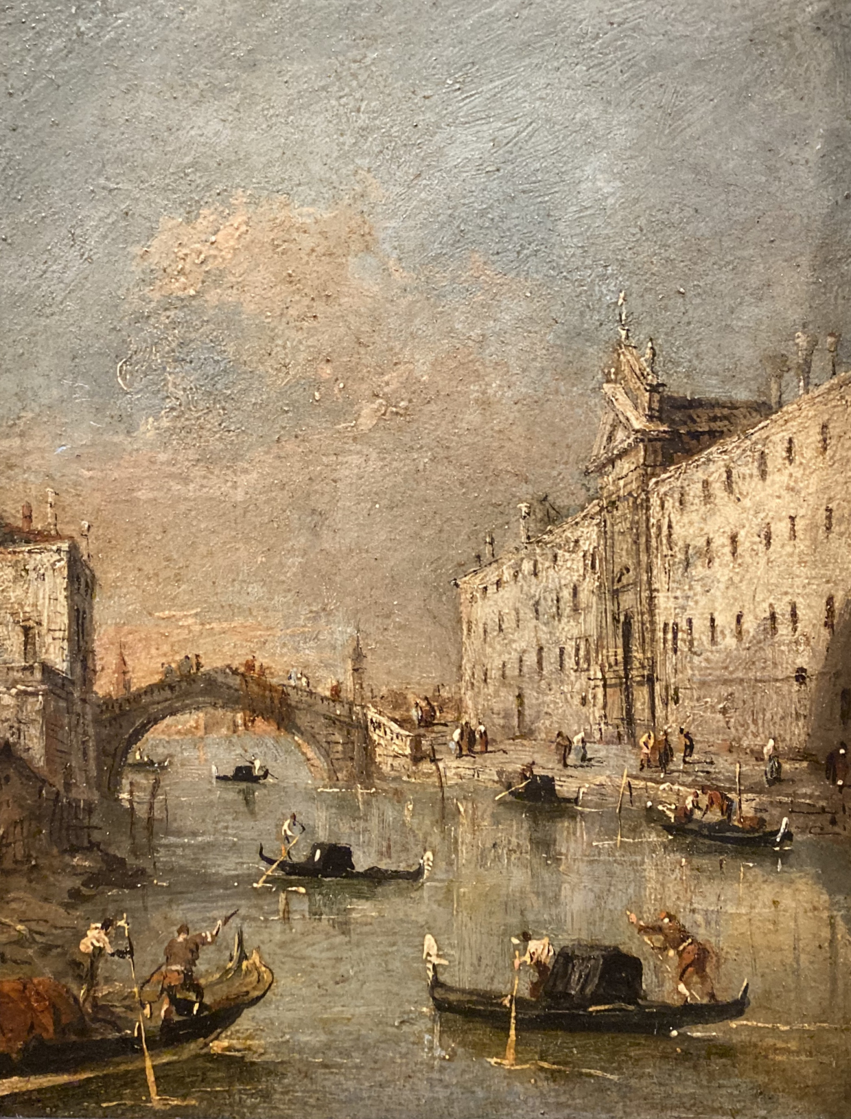 Francesco Guardi. The Rio dei Mendicanti. 1785-1790. Accademia Carrara. Bergamo.