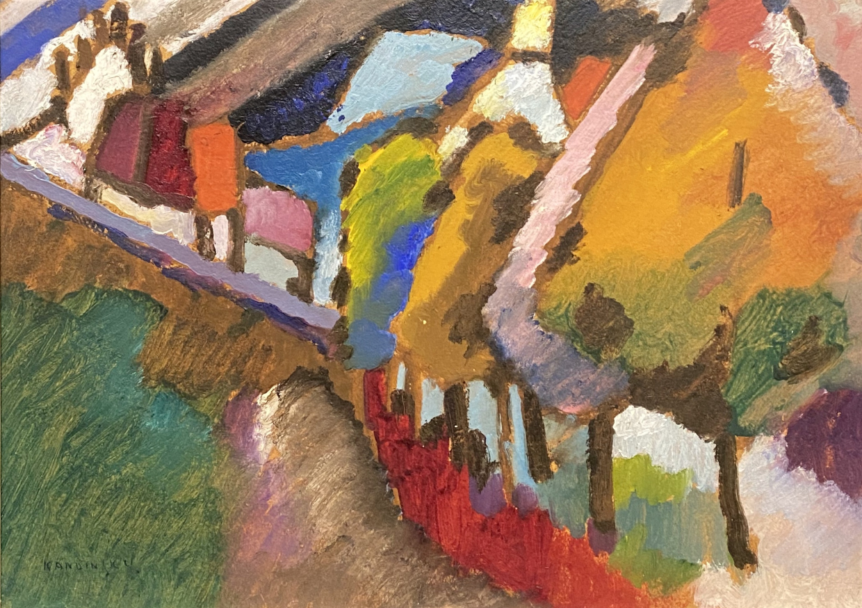 Wassily Kandinsky. Murnau-Castle and Church,1909. Lenbahhaus, Munich