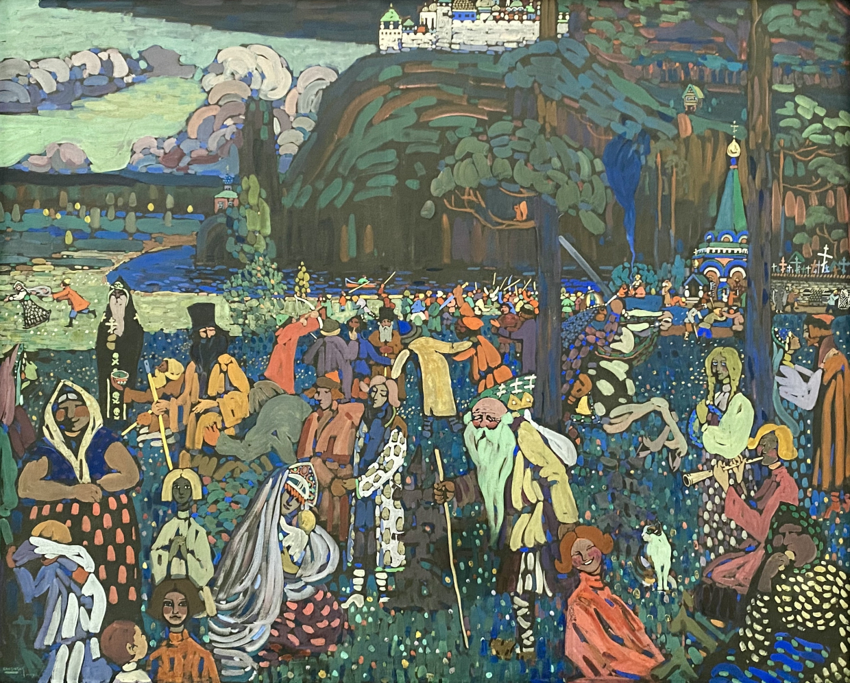 Wassily Kandinsky. Colorful life. 1907. Lenbahhaus . Munich. Photo: Dan