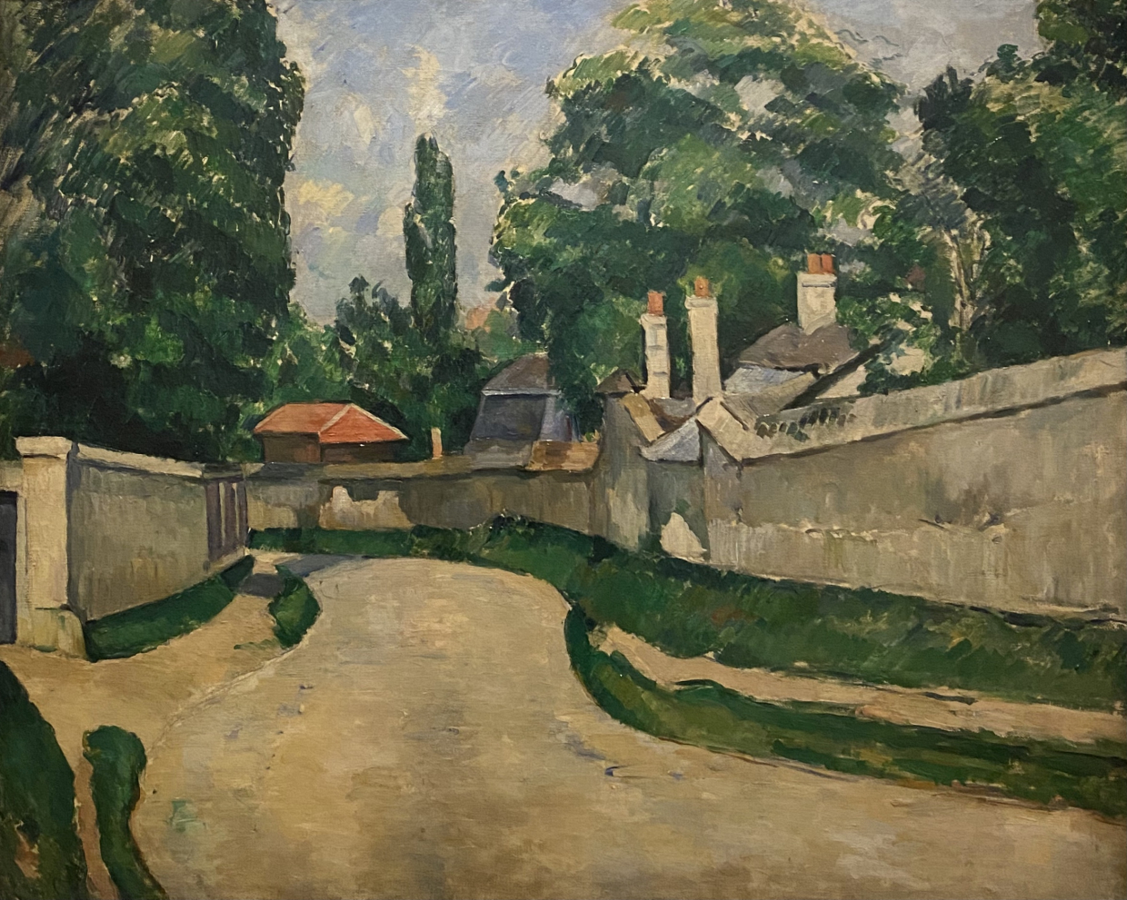 Paul Cézanne .Houses along a Road, 1881. Hermitage SPb