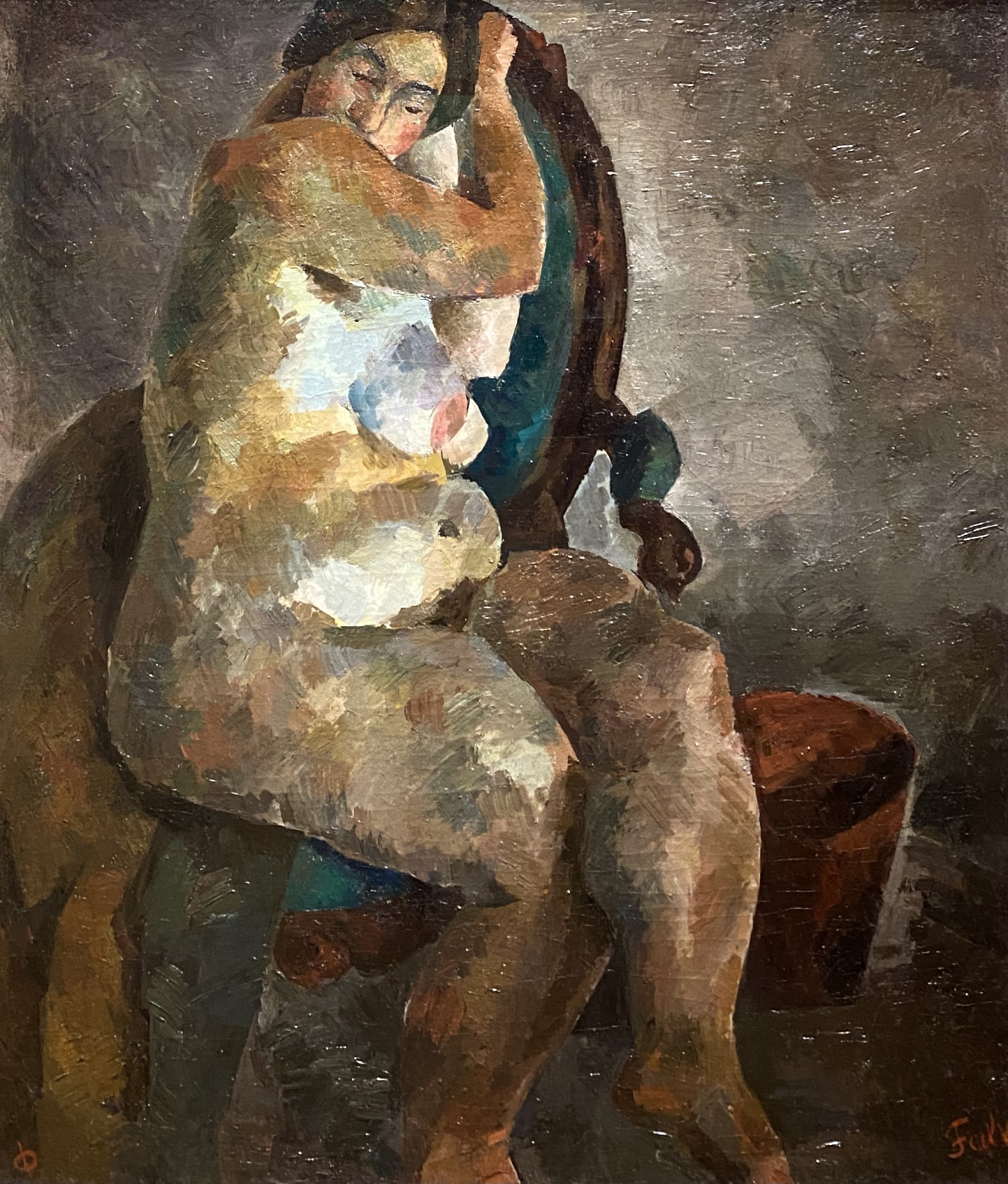 Robert Falk. Nude in a chair. 1922-1923. GTG. Moscow