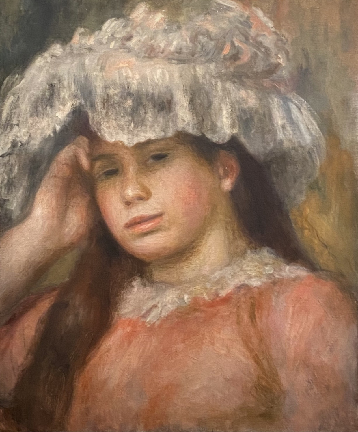 Pierre Auguste Renoir. Young Girl in a Hat.1892. Hermitage SPb