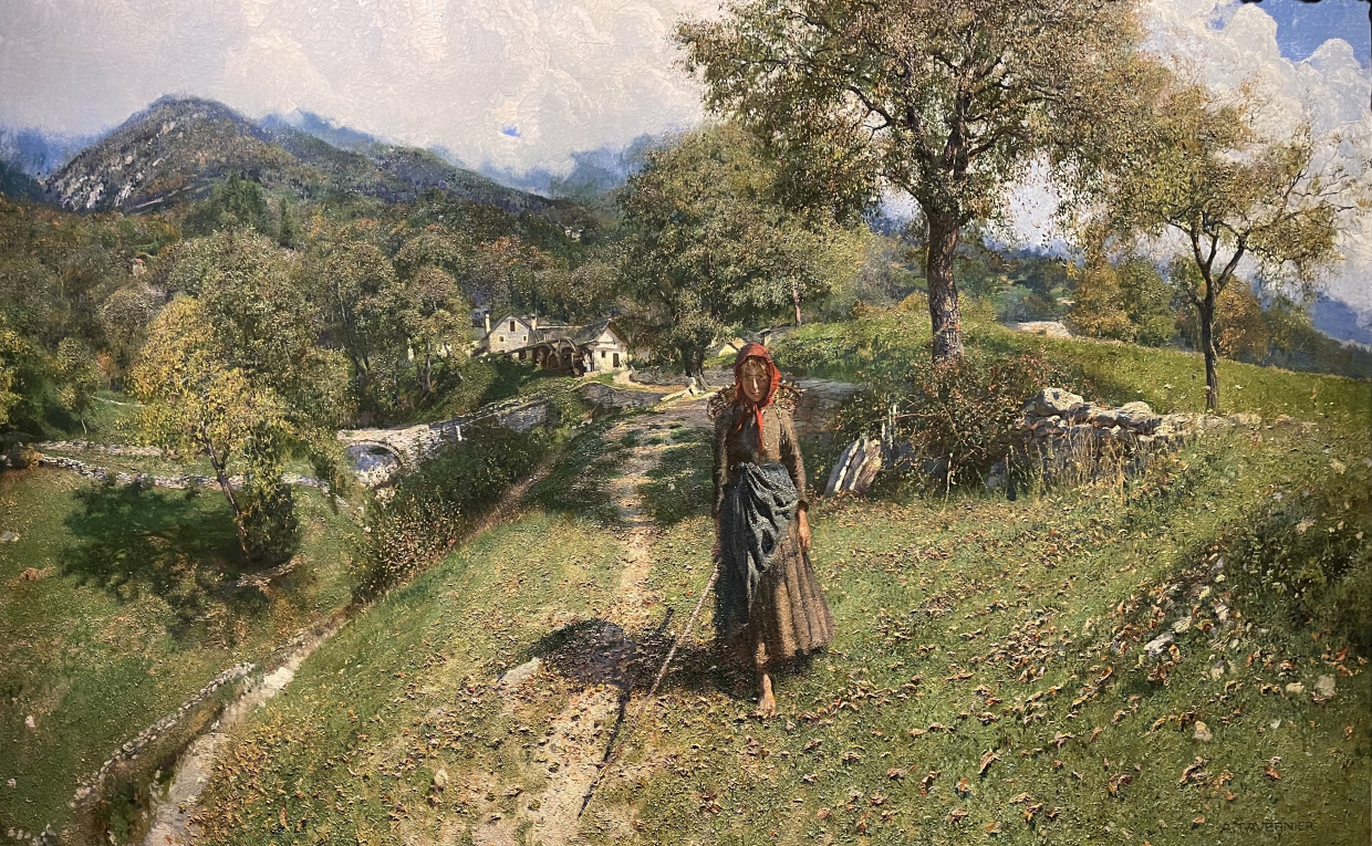 Andreo Tavernier. 1858-1932. Autumn morning. 1902. Gallerie d’Italia. Milano.