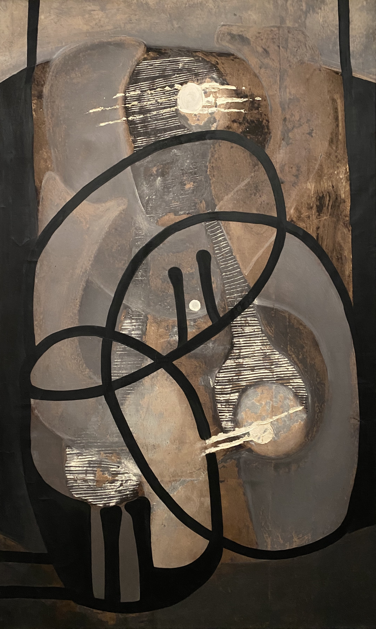 Fritz Winter. Large Lineare composition. 1934. Pinakothek der moderne. Munich.