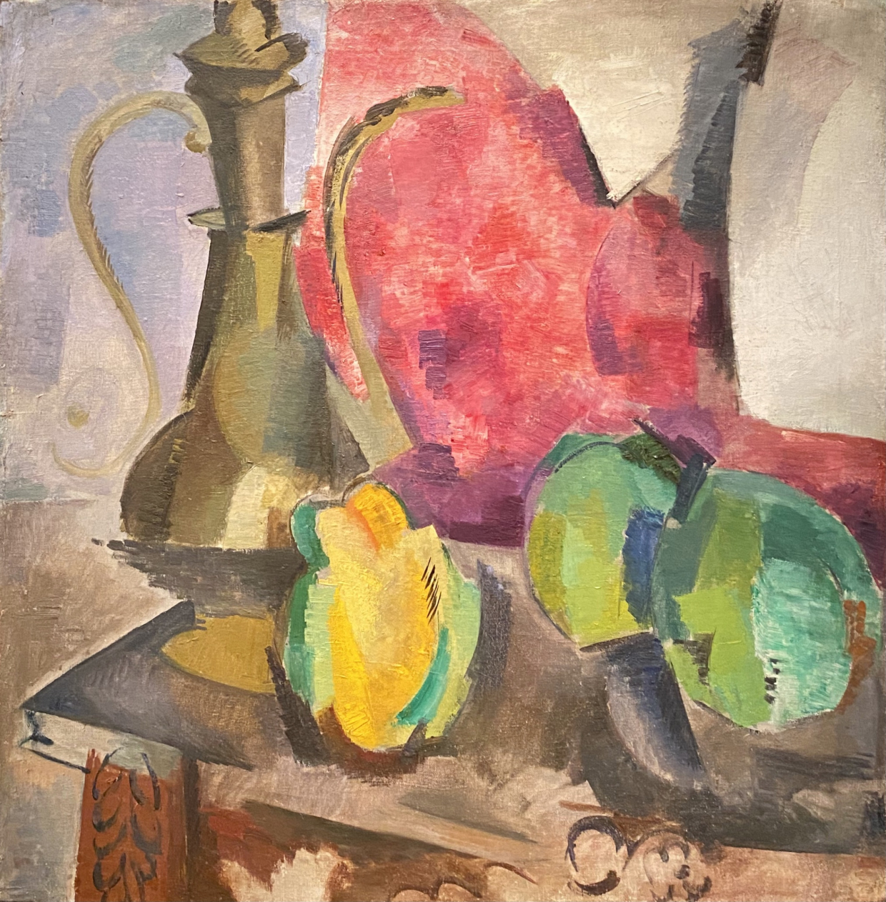 Robert Falk. Still life. Vessel and fruits. 1917. Russian Museum, St. Petersburg