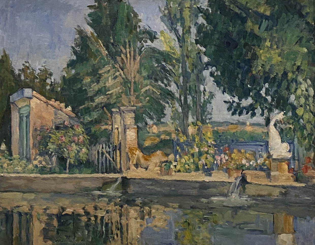 Paul Cézanne .Jas de Bouffan, the Pool, 1876. Hermitage SPb