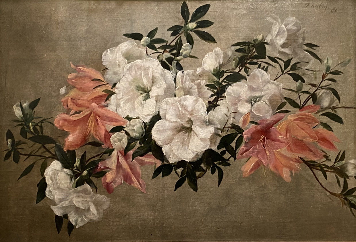 Henri Fantin-Latour. Azaleas 1881. Hermitage. PHOTO Dan Daniel