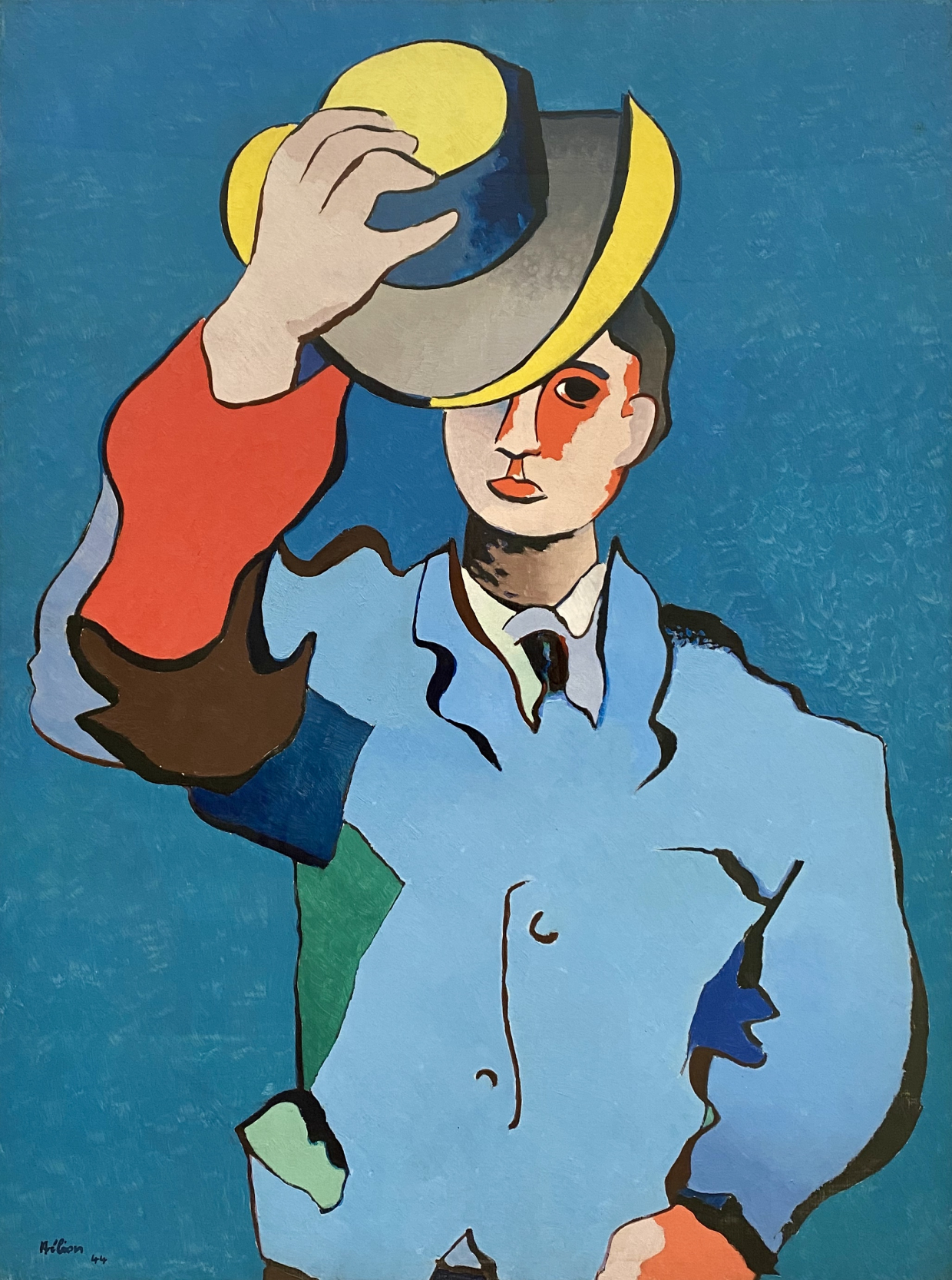 Jean Helion. Man with yellow hat, 1944. Lenbahhaus. Munich