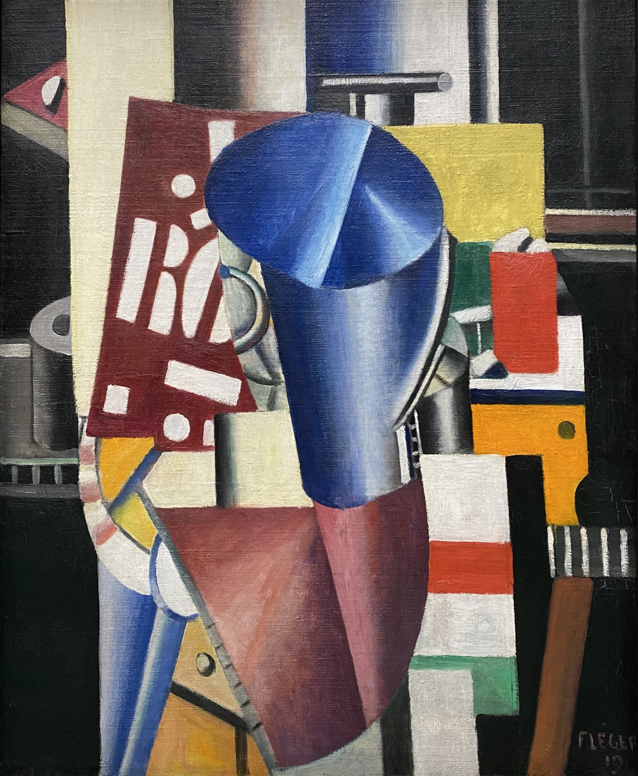 Fernand Leger. Le typographe. 1919. Pinakothek der moderne. Munich.