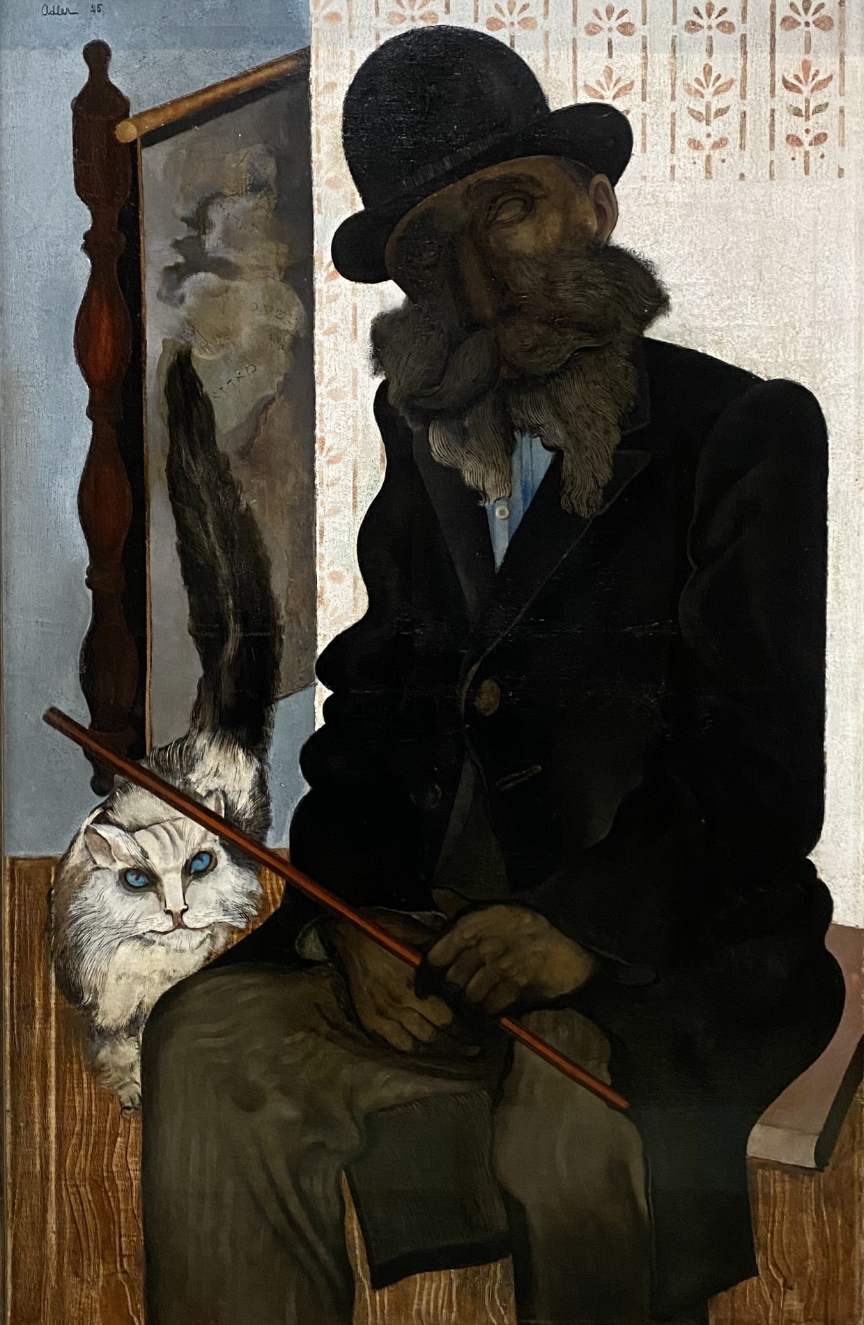 Jankel Adler. Mr. Cleron, the Cat Breeder. 1925. Pinakothek der moderne. Munich.