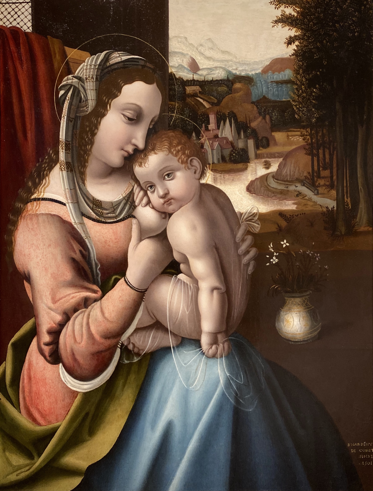 Bernardino de’ Conti.  Nursing Madonna. 1501.  Accademia Carrara. Bergamo