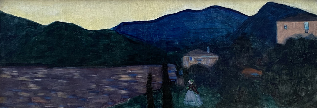 Wassily Kandinsky. Mountain Landscape with lake, 1902. Lenbahhaus. Munich