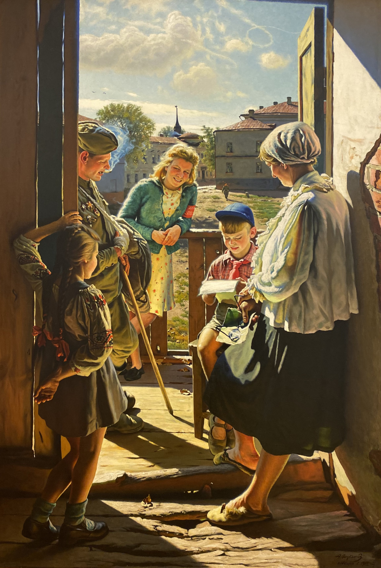 Alexander Laktionov. Letter from the front. 1947. Russian Museum, St. Petersburg