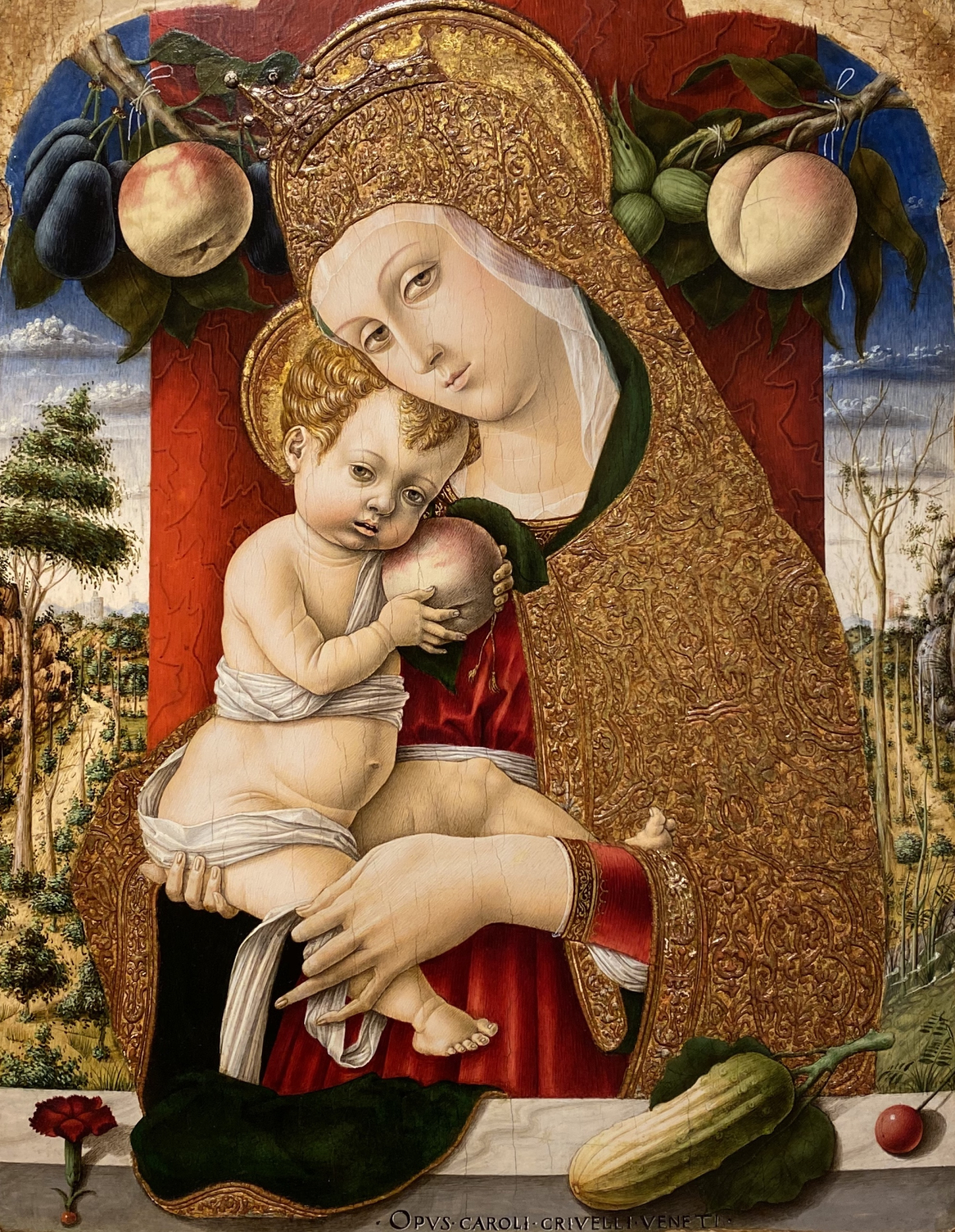 Carlo Crivelli. Madonna and Child. 1482. Accademia Carrara. Bergamo