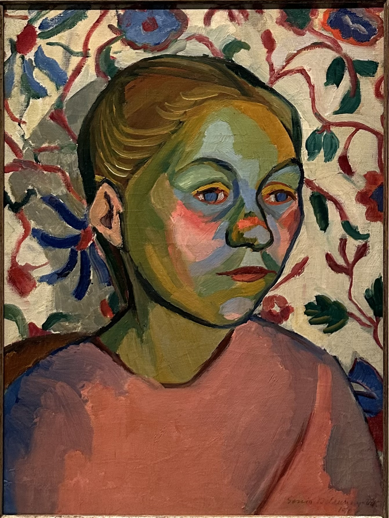 Sonia Delaunay-Terk 1885-1979. Finnish Woman, 1907-1908. ￼ Oil on canvas. Gift of Arturo Schwarz, Milan. Photo Dan Daniel website https://rabinovichgallery.com/