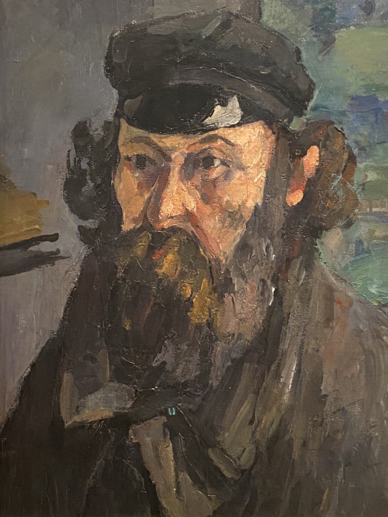 Paul Cézanne .Self-portrait in a Cap. 1873. Hermitage SPb. Photo: Dan