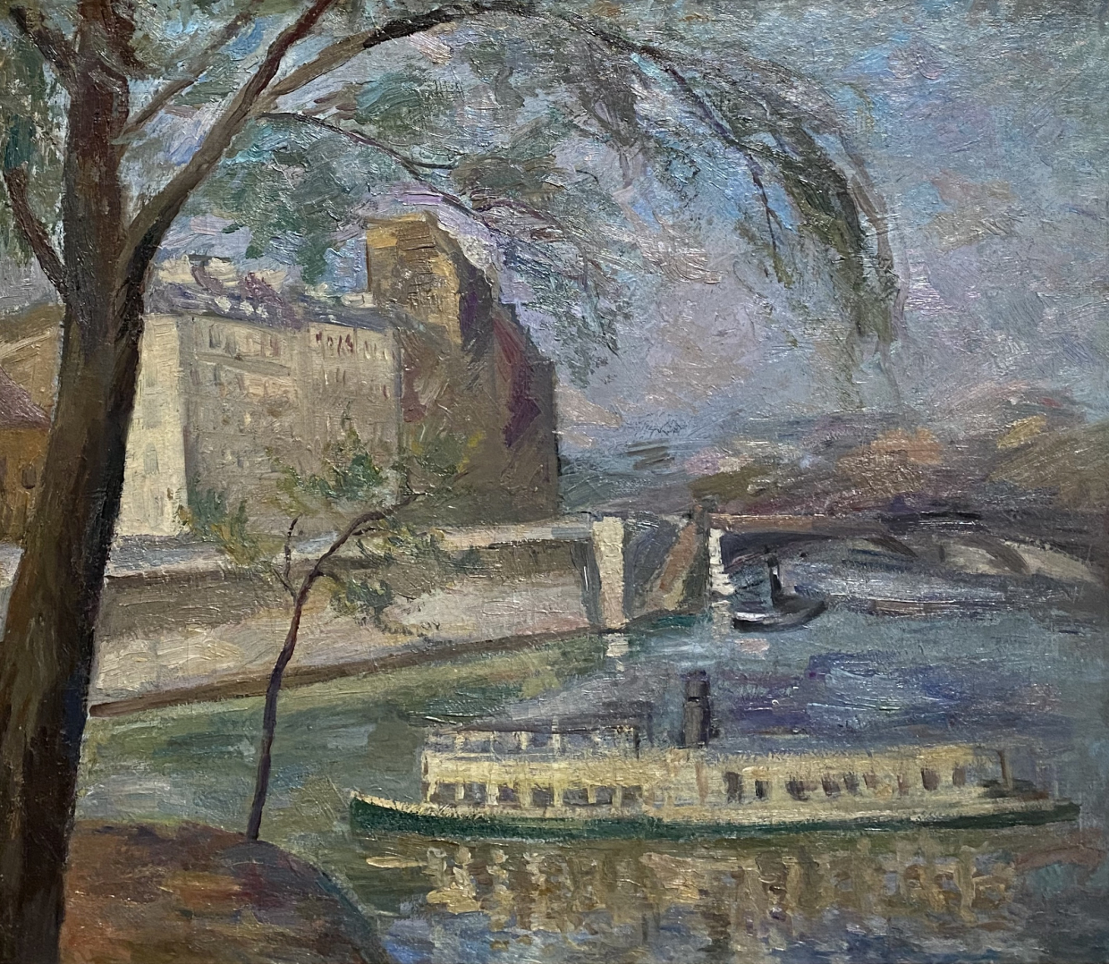 Robert Falk. Landscape with tree and boat. 1929-1930. Private collection, Moscow