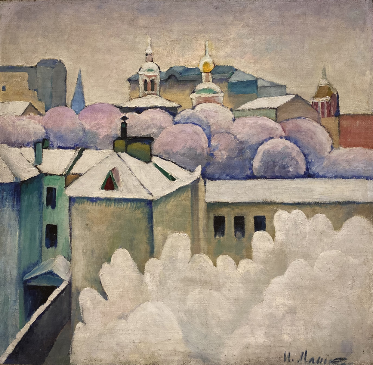 Ilya Mashkov. Winter City Landscape. 1914. Russian museum SPb